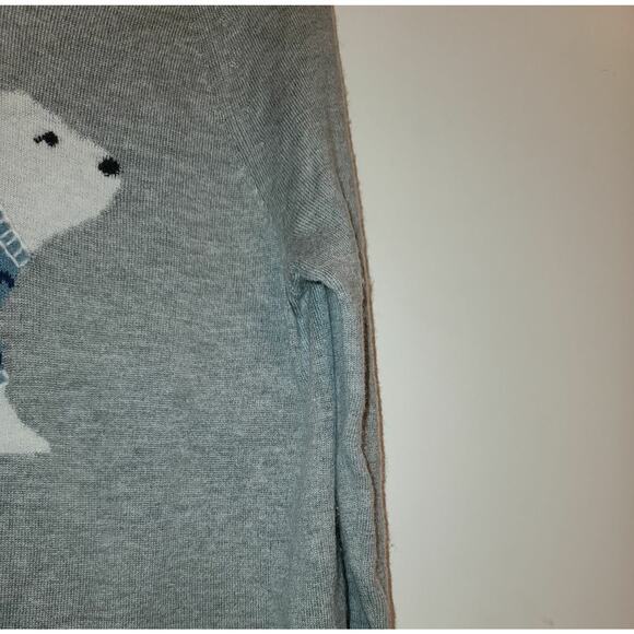 J Jill polar bear turtleneck grey long sleeve sweater - xs - Picture 5 of 5
